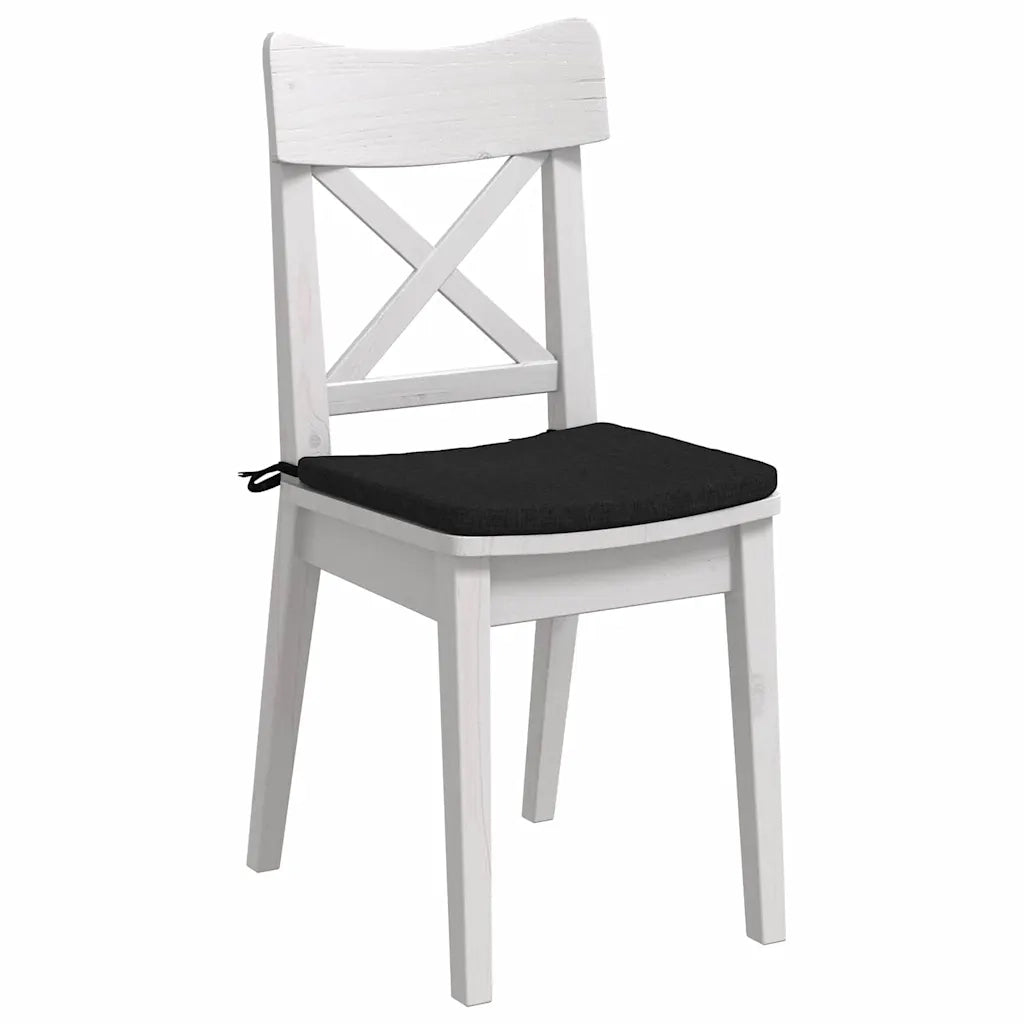 Cuscini per Seduta 4 pcs Nero 40 x 40 x 3 cm Tessuto 42015191