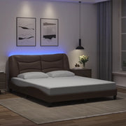 Giroletto con LED senza Materasso Hvar Marrone 160x200 cm