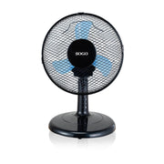 Ventilatore da tavolo 23 cm compatto, 2 velocità e oscillazione con inclinazione regolabile 18W per scrivania - Sogo