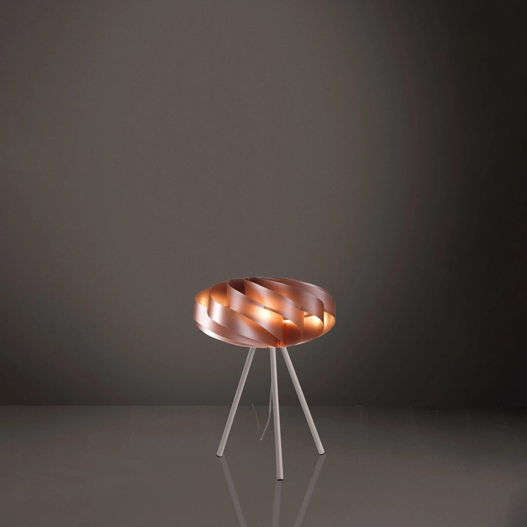 Lampada Da Scrivania-Ufficio Moderna Flat Polilux ® Rame E Metallo 1 Luce E27