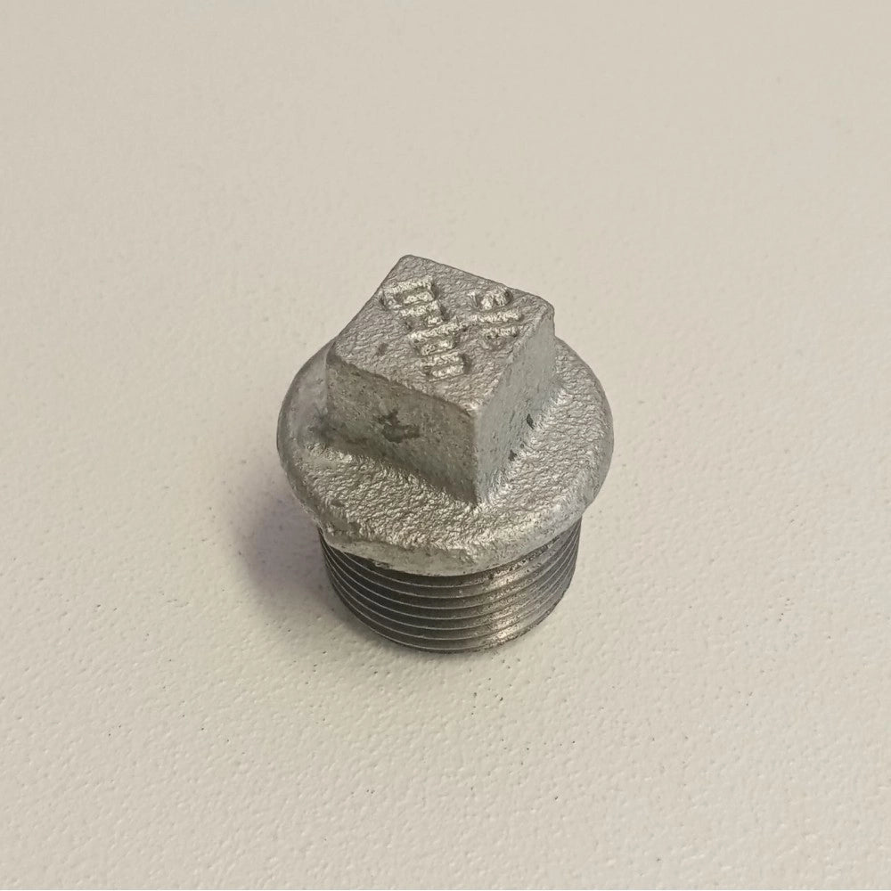 Raccordo m 2 tappo di ghisa zincata malleabile