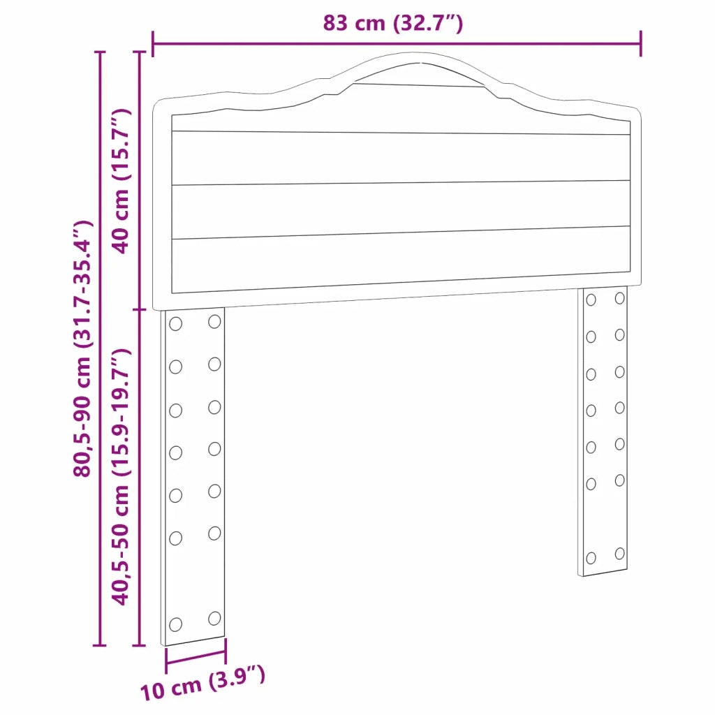 Testiera | Testata Rovere Nero Legno multistrato