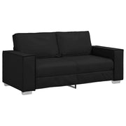Divano a due posti Nero 180 cm Pelle Sintetica 4105056