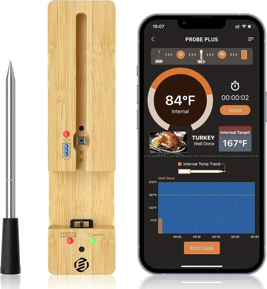 Termometro digitale di alta qualità per barbecue - termometro per carne - termometro per cuore - termometro per forno - termometro digitale premium