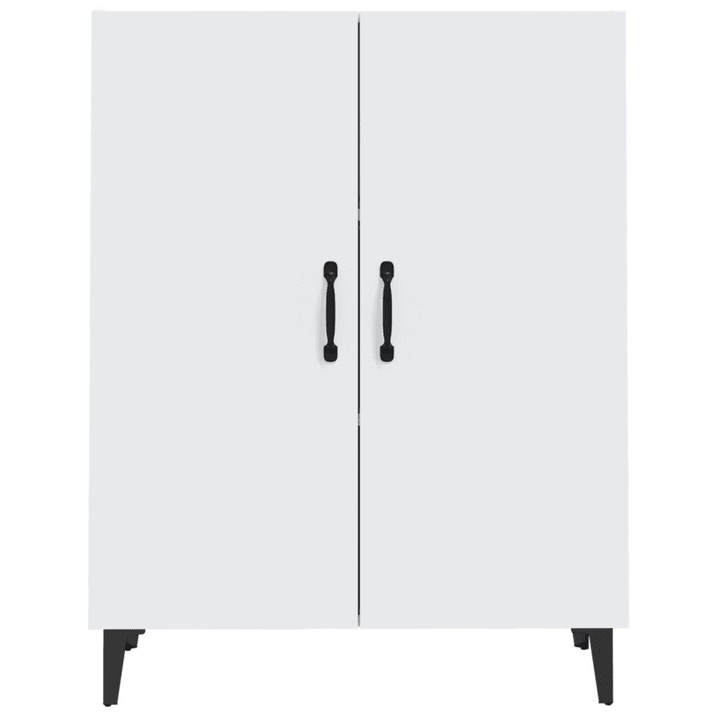 Credenza-Buffet-Armadio da cucina Bianca 70x34x90 cm in Legno Multistrato