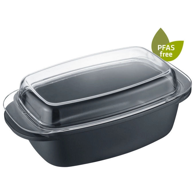 Berndes, Teglia da Forno Rettangolare, 5.2 L, Alluminio e Ghisa, Tegame per Gratin, 22 cm