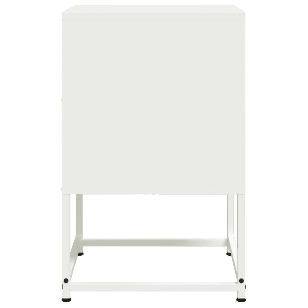 Comodini 2 pz Bianchi 36x39x60,5 cm in Acciaio 846457