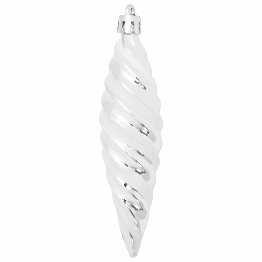 Palla a spirale di Natale 40 pz Argento Plastica CFW2901774