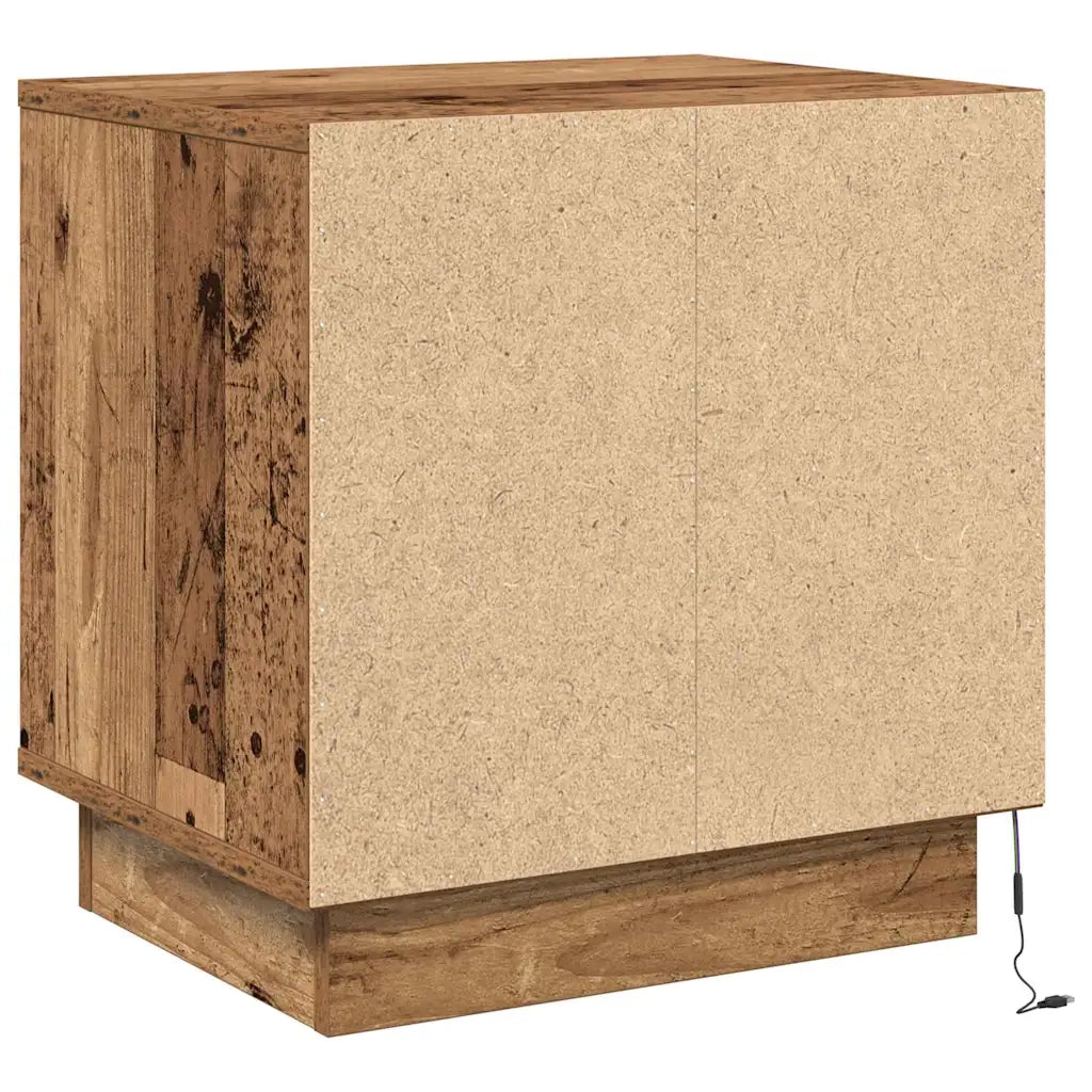 Set di 2 Comodini | Armadio da Notte | Mobiletto da notte Legno vecchio 44 x 34,5 x 45 cm