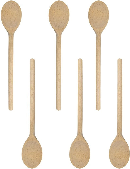 Kittel a forma ovale in legno di betulla, 35,6 cm, 6 pezzi