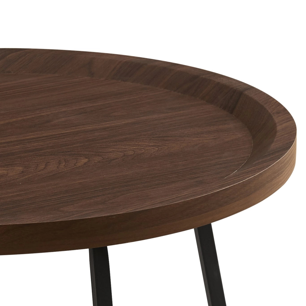 Tavolino da caffè GLOMIO in MDF marrone scuro