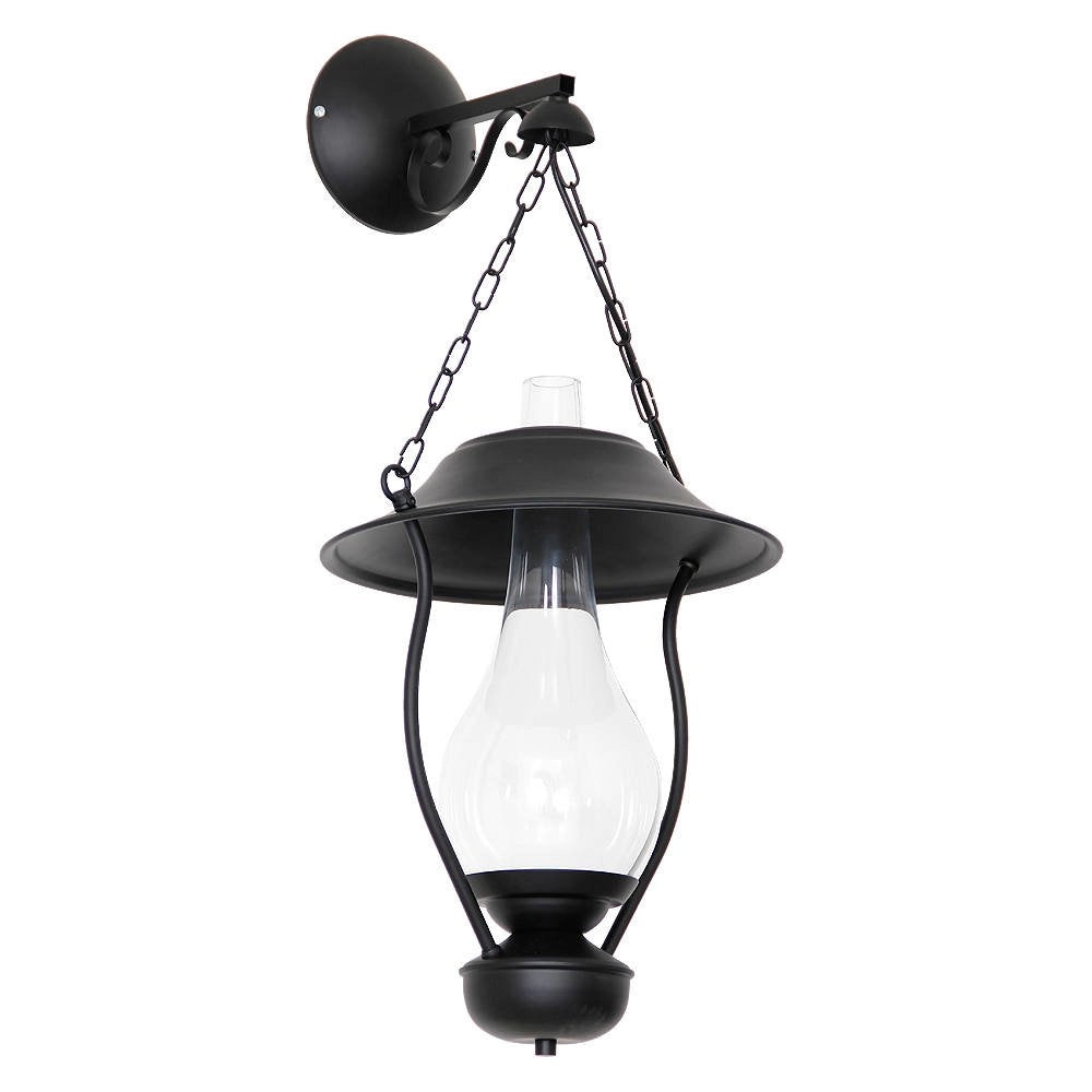 Gillio, Lampada da Parete Materiale Aplique in Metallo, Nero