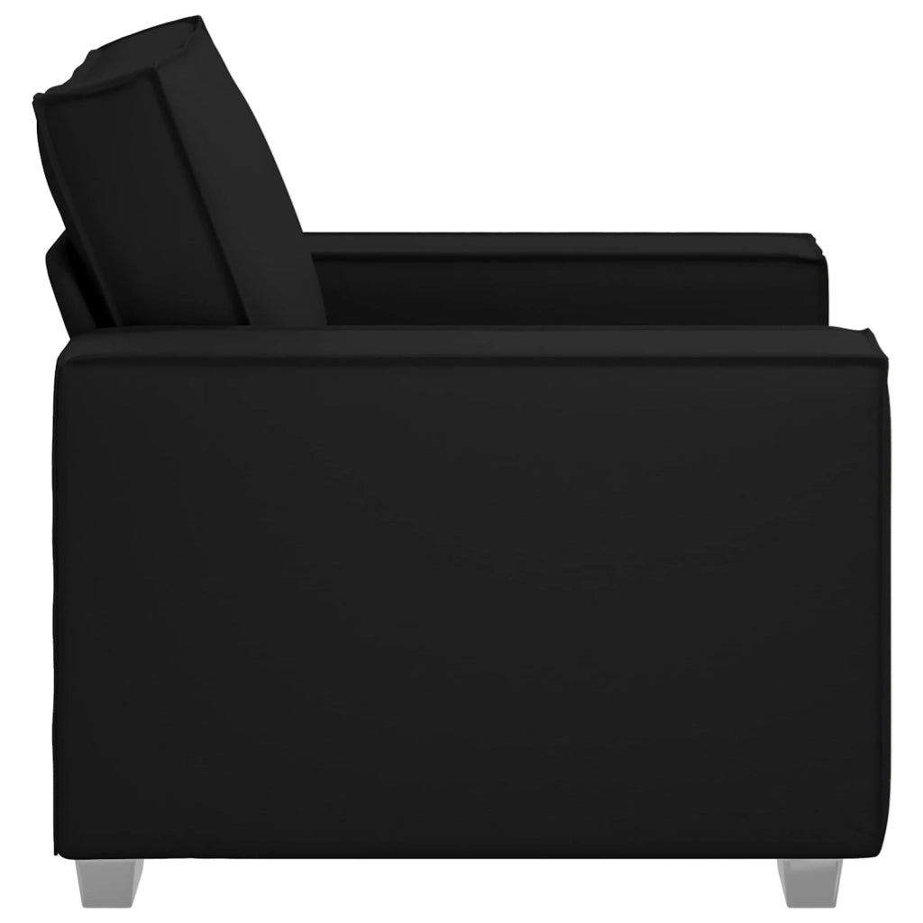 Poltrona Sofa Nero 100 cm Pelle Sintetica 4105044