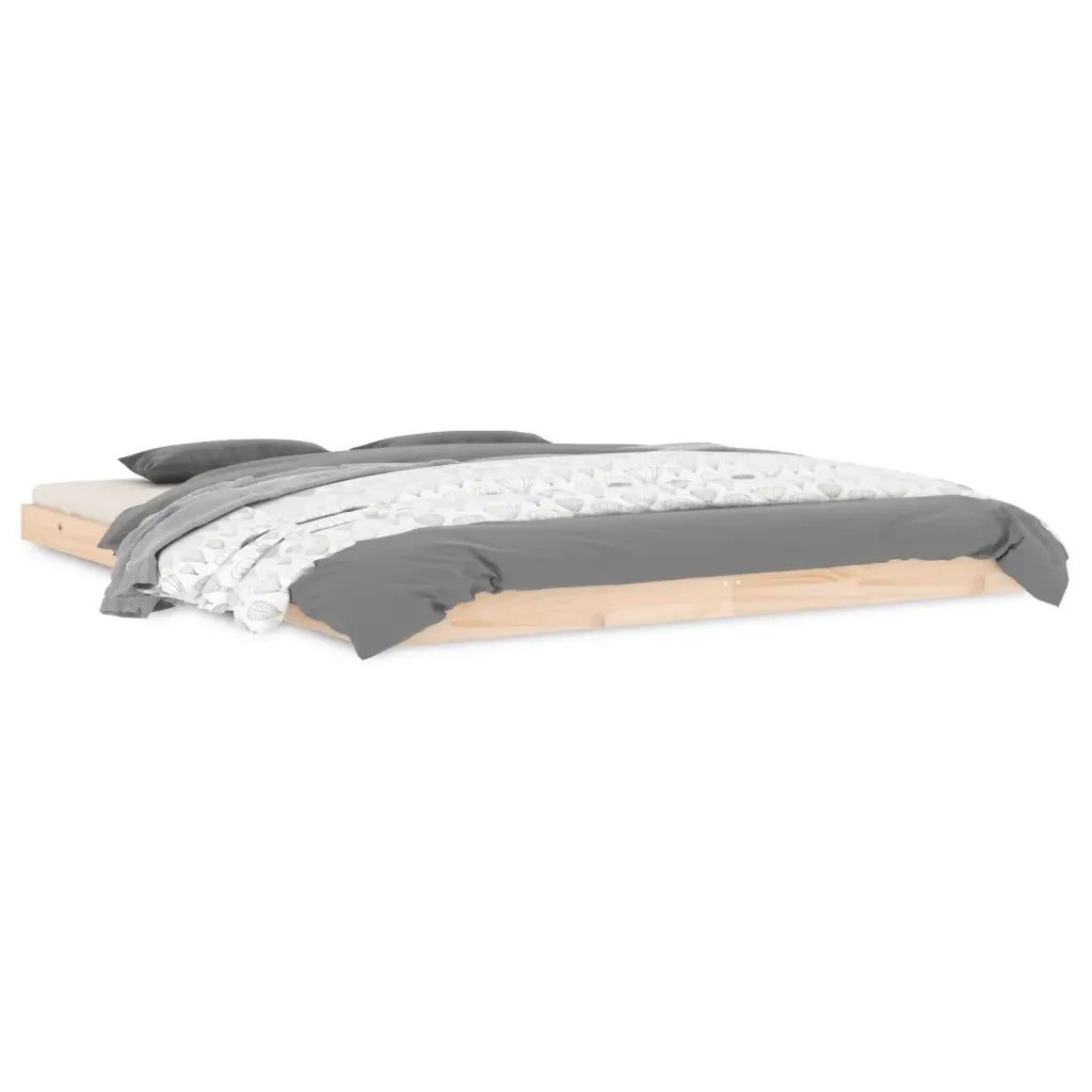 Giroletto senza Materasso 160x200 cm in Legno Massello di Pino 823434