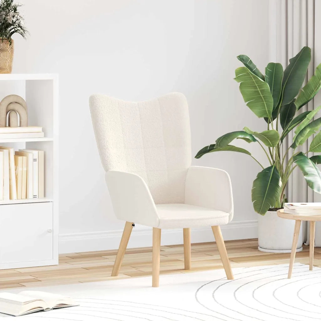 Sedia rilassante Crema 62 x 67 x 95.5 cm Tessuto