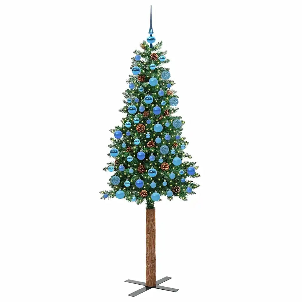 Albero di Natale | Decorazioni natalizie snodato con 300 LED con supporto Verde 180 cm