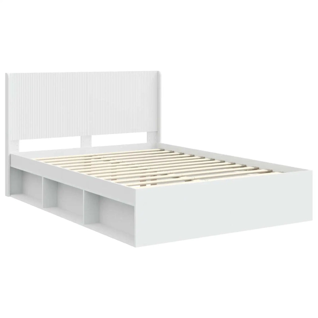 Letto da camera | Struttura del letto con stoccaggio e testata 3 pcs