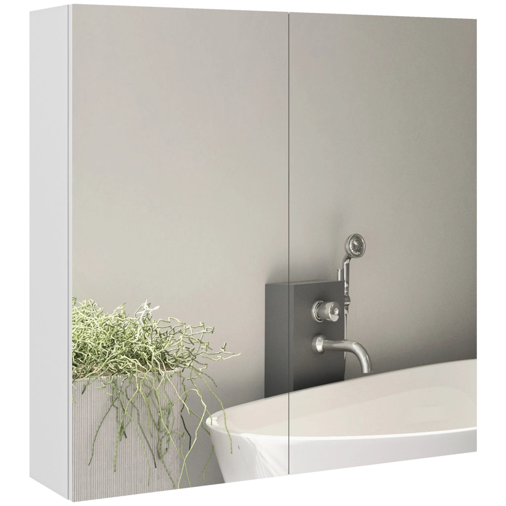 Armadio da bagno con specchio ¨C Minimal ¨C 60x15x60 cm bianco