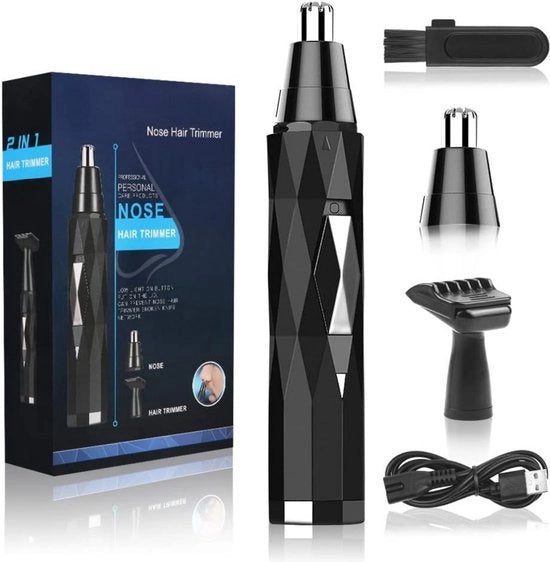 Tondeuse per naso - Trimmer per naso - Trasformazione naso - Tondeuse per naso - Cura del viso - Uomini - Donne - Elettrico - Pigiatura