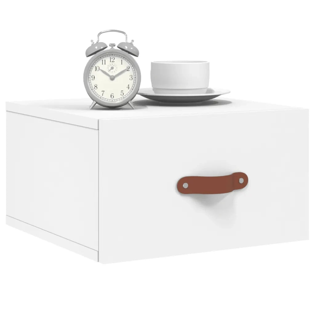 Comodino a Muro Bianco 35x35x20 cm 829772