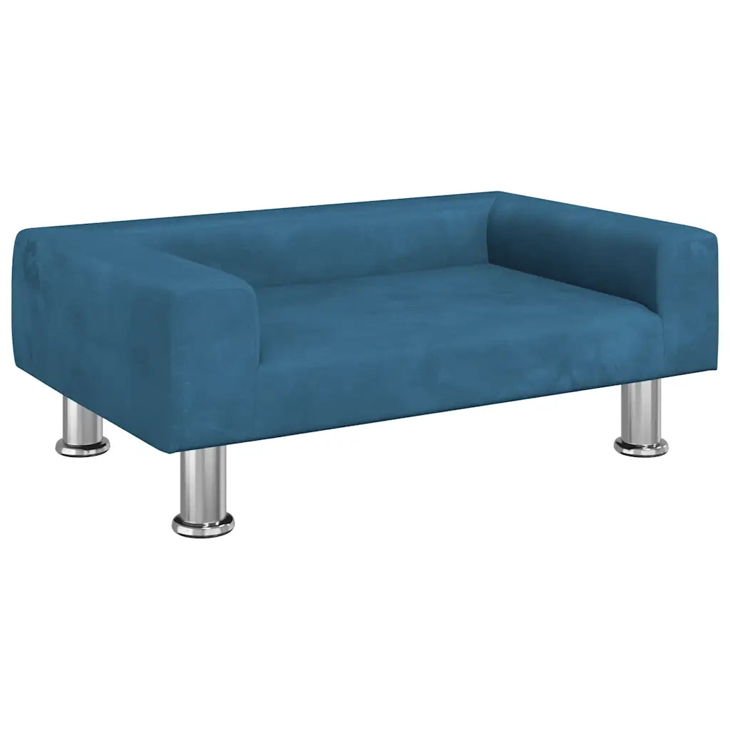 Divano | Divano da soggiorno | Sofa per Bambini Blu 70x45x26,5 cm in Velluto
