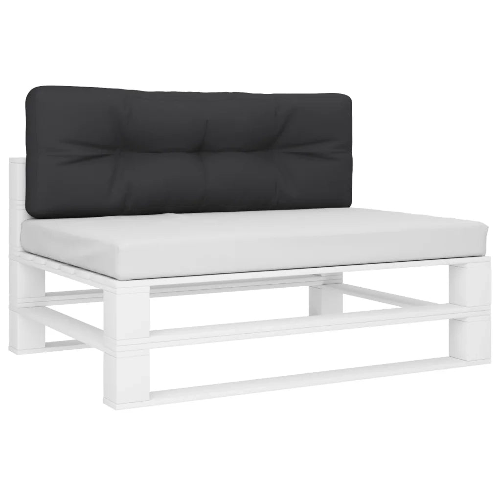 Cuscino per Pallet Nero 120x40x12 cm in Tessuto 360630