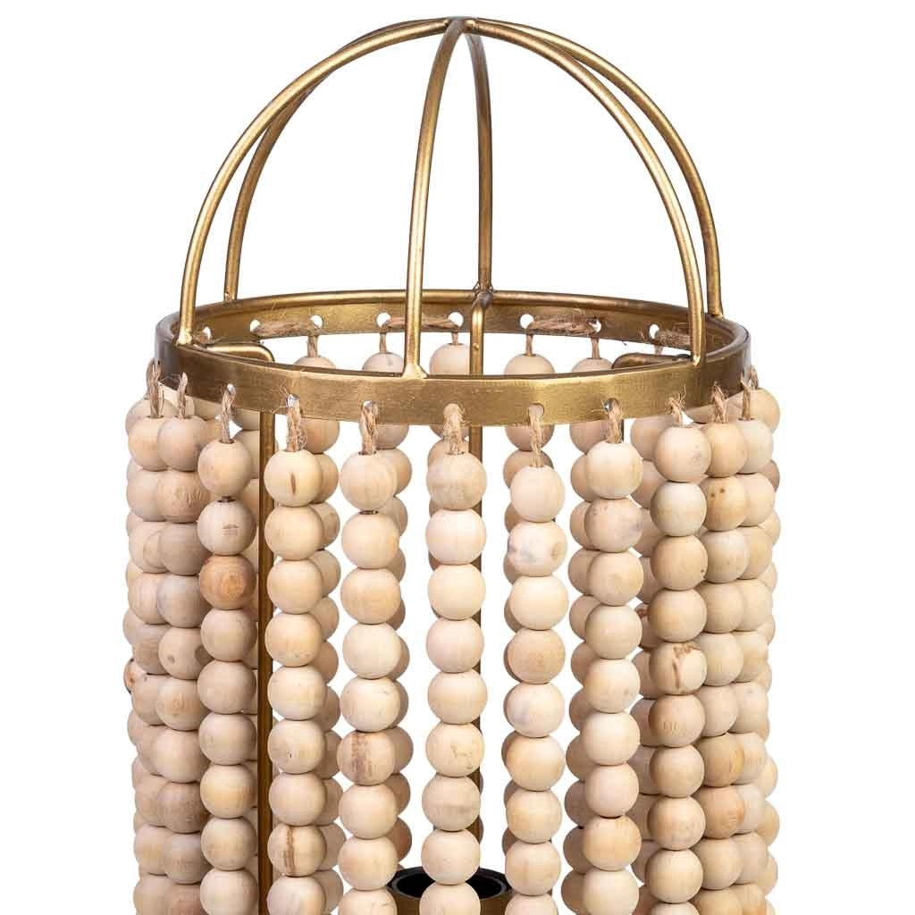 Lampada da tavolo in metallo 19x19x33/61h cm