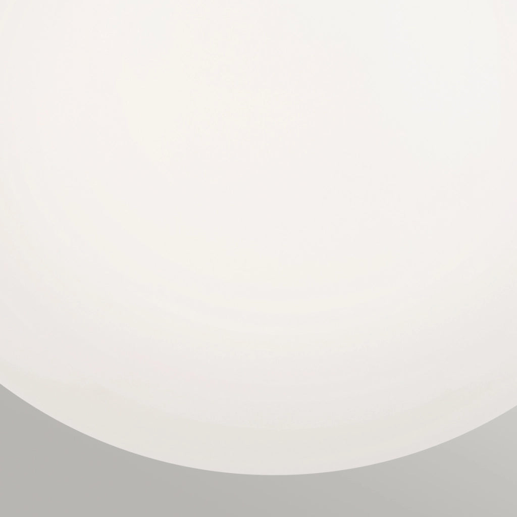 Plafoniera Albers Kichler nera sfera opale E27 1 luce