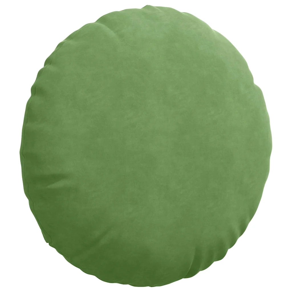 Cuscini per Seduta 2 pcs Verde chiaro Ø 40 x 13 cm Velluto 42014251