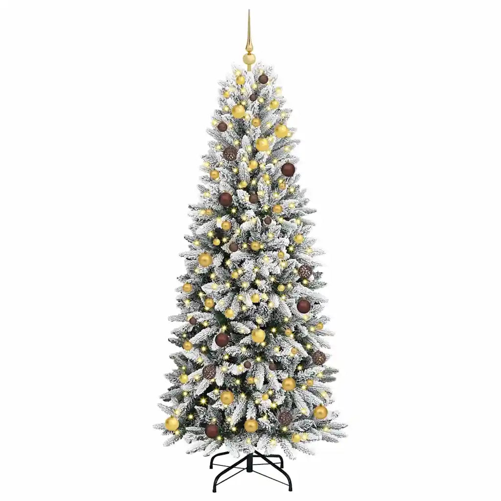 Albero di Natale artificiale con 300 LED Bianco 210 cm