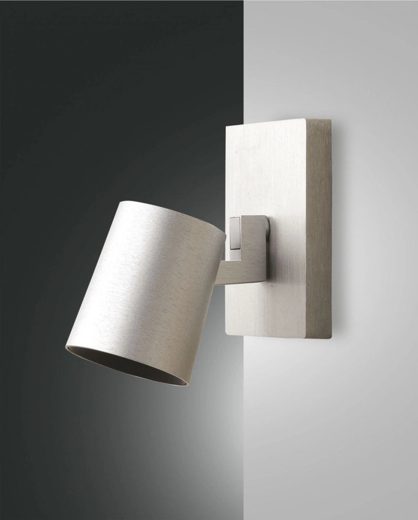 MODO SPOT  ALLUMINIO SPAZZOLATO 1 LUCE ALLUMINIO SPAZZOLATO ORIENTABILE  ATTACCO GU10 IP20