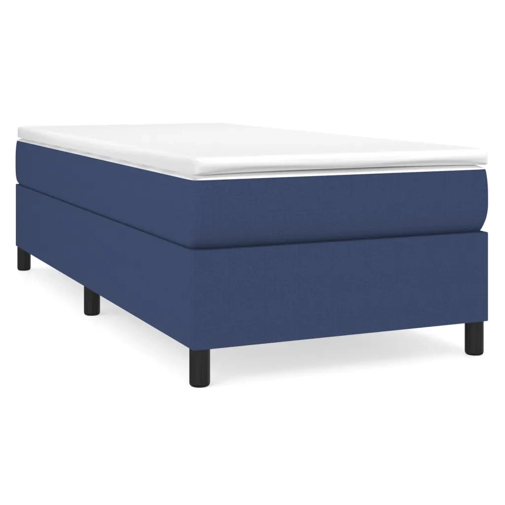 Struttura Letto a Rete a Molle Blu 80x200 cm in Tessuto 3120820