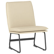 Poltrona | Sedia Lounge Crema 52x75x76 cm in Tessuto