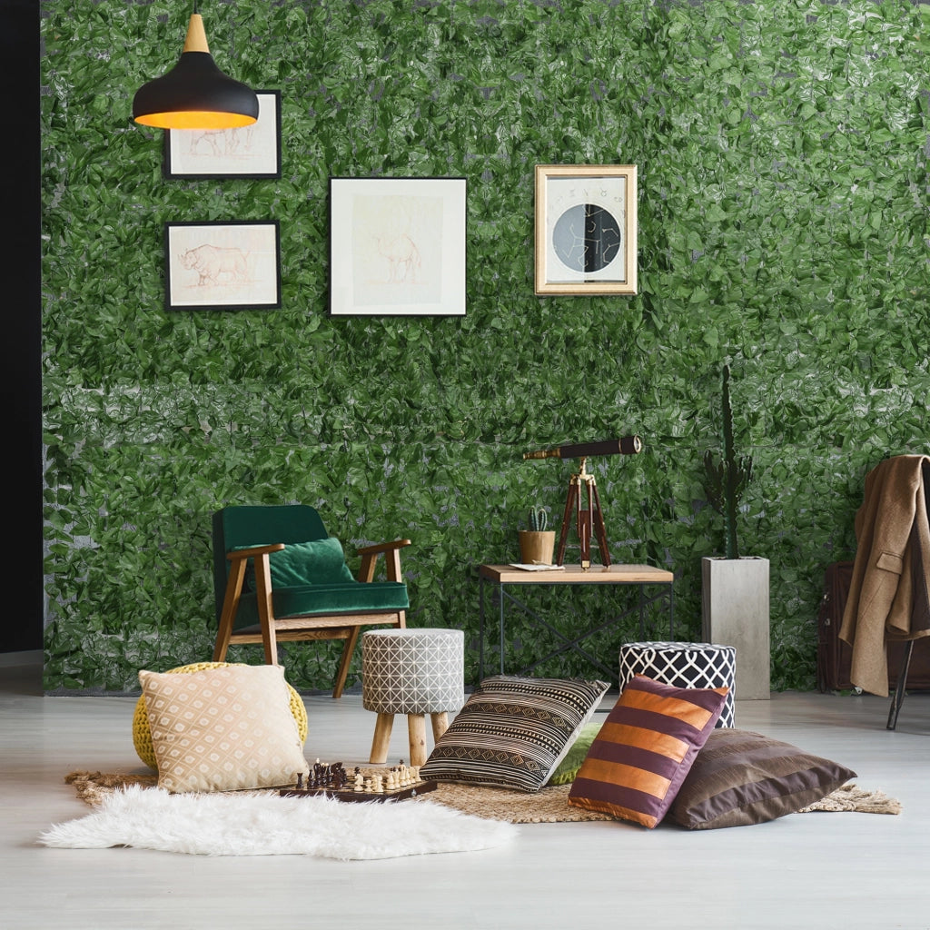 Hedge Artificiale Brise-Vue ¨C Minimal ¨C Verde Scuro 1x3 m