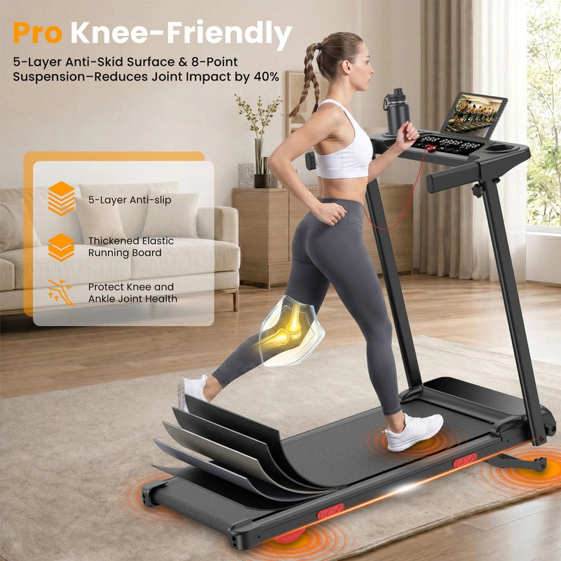 Tapis roulant pieghevole 3-in-1, inclinazione automatica fino al 15%, 3.0 HP, velocit¨¤ massima 12 km/h, controllo tramite Smart App