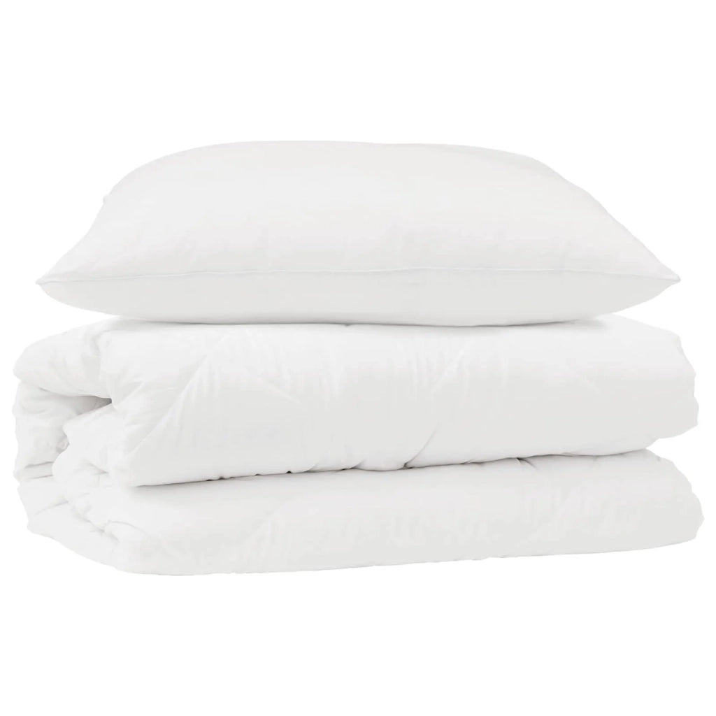 Set di Piumoni con cuscino 2 pcs Bianco Microfibra 3376760