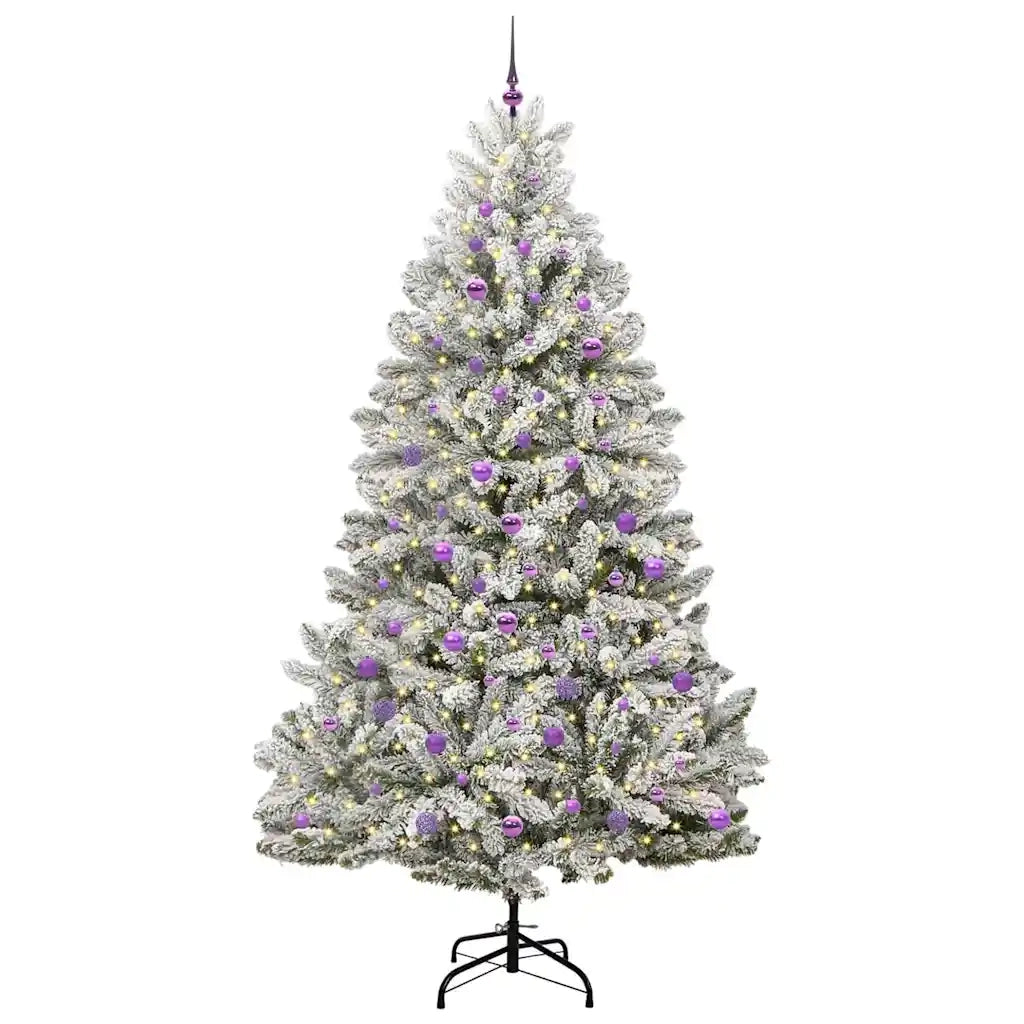 Albero di Natale artificiale con 300 LED Verde e Bianco 240 cm 3395772