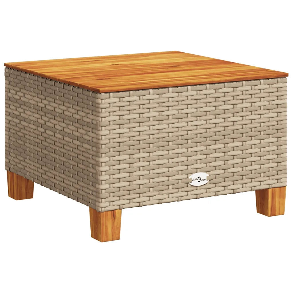 Set Divani da Giardino 11 pz con Cuscini Beige in Polyrattan 3262057