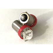 Coppia 2 Lampadine Led BA9S T4W Piedi Dritti Con 1 Led Colore Rosso 12V 0,2W