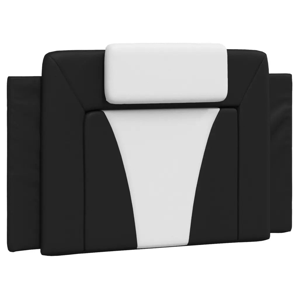 Cuscino Testiera Viana Nero e Bianco 80 cm in Similpelle 374765