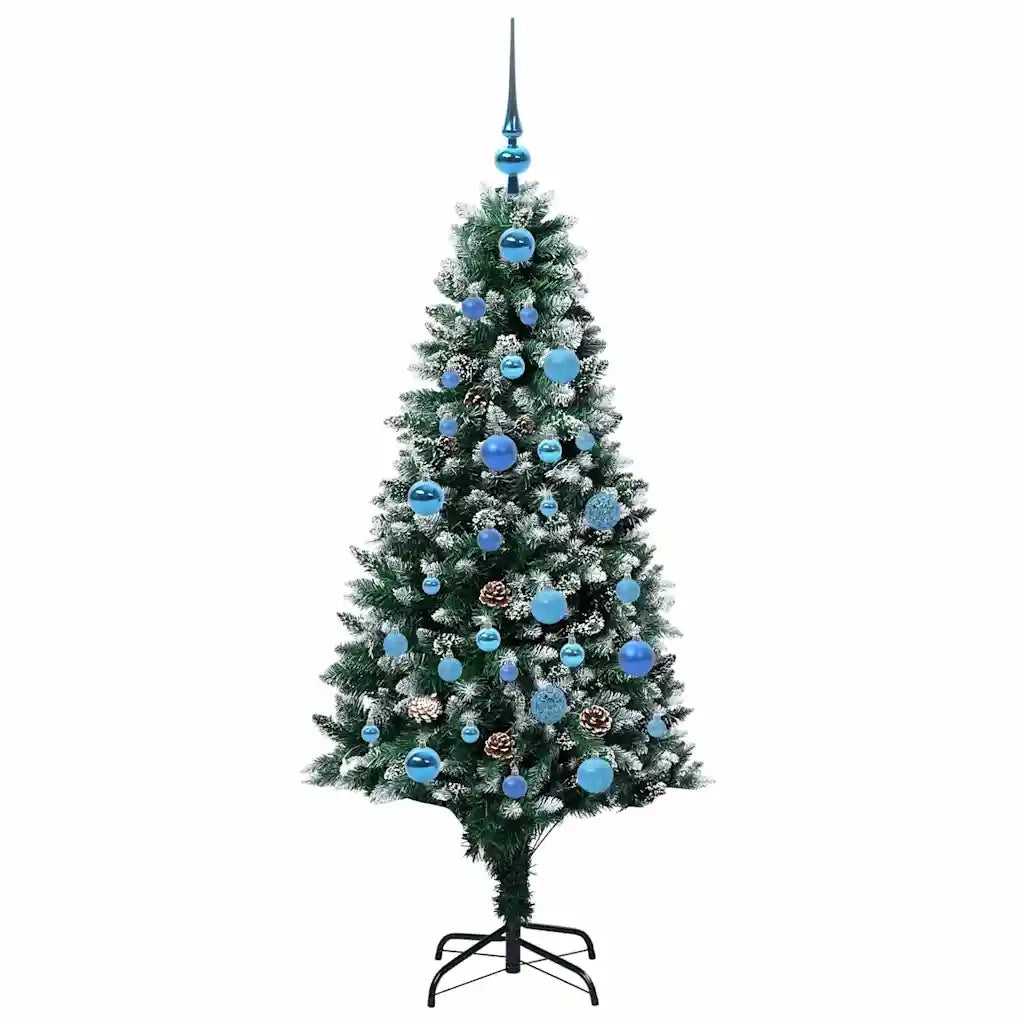 Albero di Natale artificiale con 150 LED Verde 150 cm 3396258