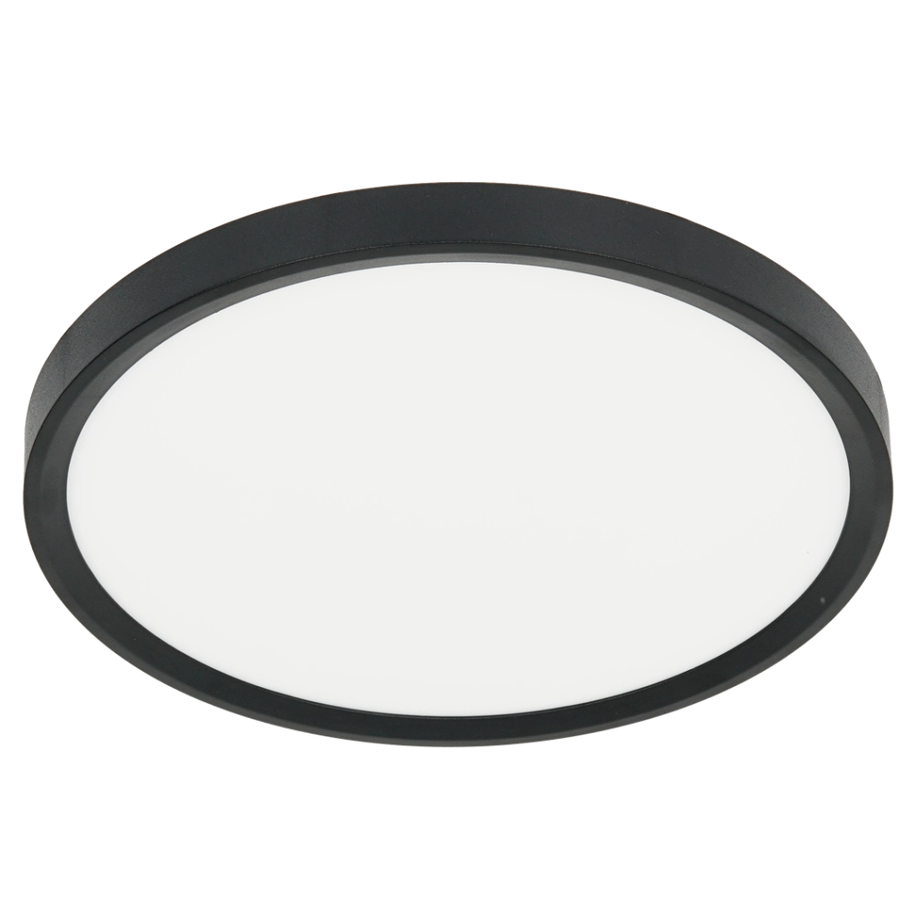 Plafoniera LED 24W 3CCT 2500lm 30x30cm Nera Milagro
