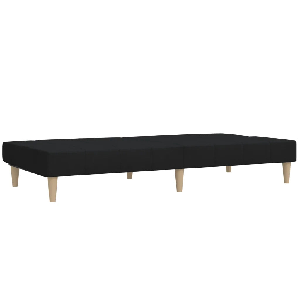 Divano Letto a 2 Posti-Sofa Letto 2 Posti-Daybed Nero in Tessuto 367603