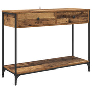 Tavolo Consolle | Tavolo d'Ingresso con cassetto Legno vecchio 100 x 34,5 x 75 cm