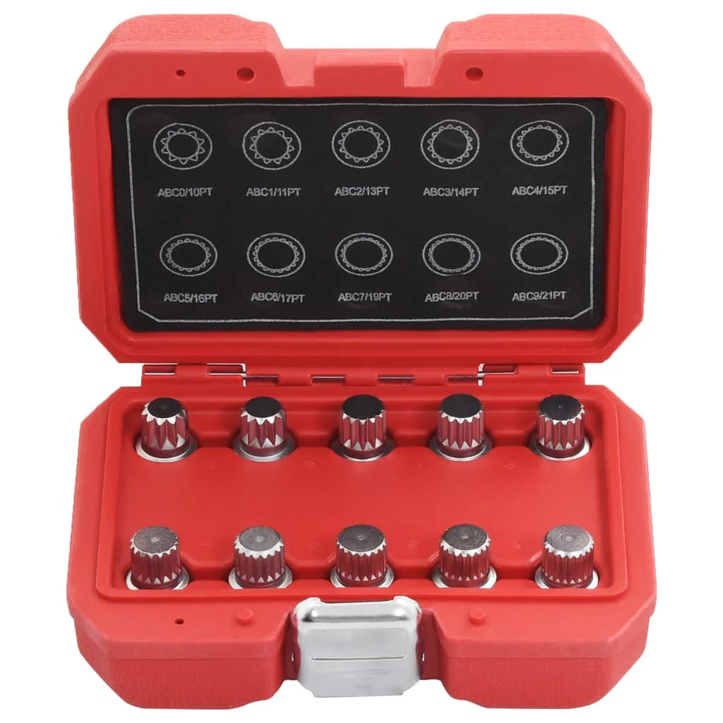 Set di 10 chiavi per dadi di bloccaggio delle ruote per VW 02_0004206