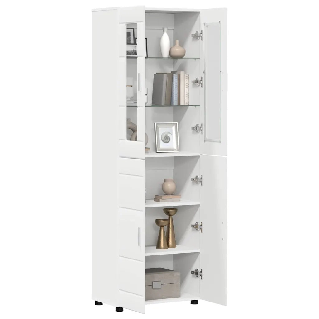 Credenza FLORIN Bianco 60 x 35 x 182 cm Legno multistrato