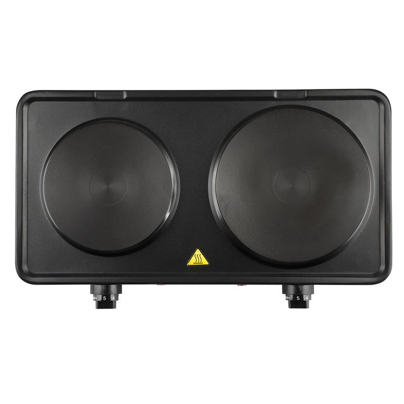 GIRMI PIASTRA ELETTRICA DOPPIA DIAMETRO PIASTRA 15,5 CM DIAMETRO PIASTRA 18,5 5 LIVELLI DI REGOLAZIONE TEMPERATURA 1000W 1500W