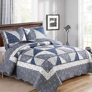 Sprea Gewatteerde - stile boho-trendy - 1 pezzo - grigio - microfibra - 220 x 240 cm