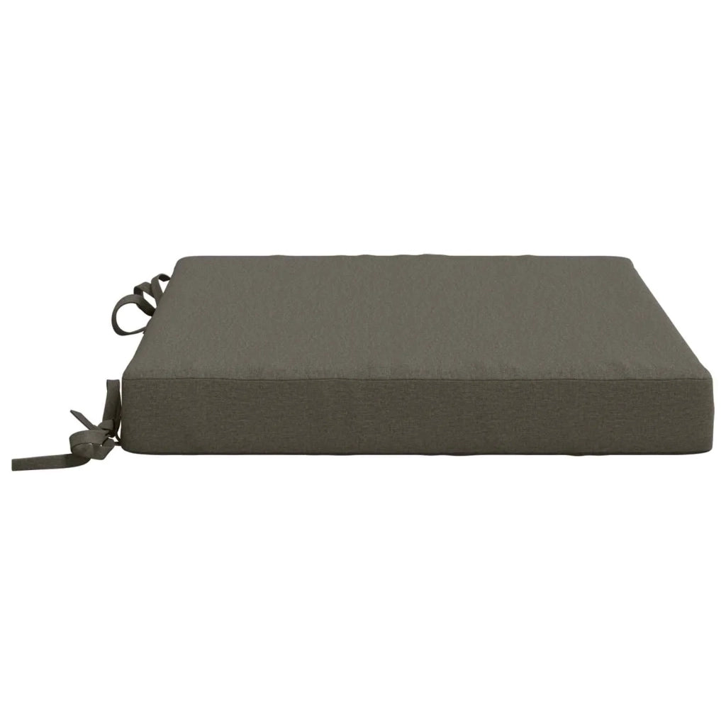 Cuscini per Sedia in 4 Pezzi SOEST 4 pz 100% Poliestere Grigio 944392