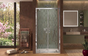 Box doccia nicchia 110 cm porta due battenti H190 cm GENNY - Cromato Lucido
